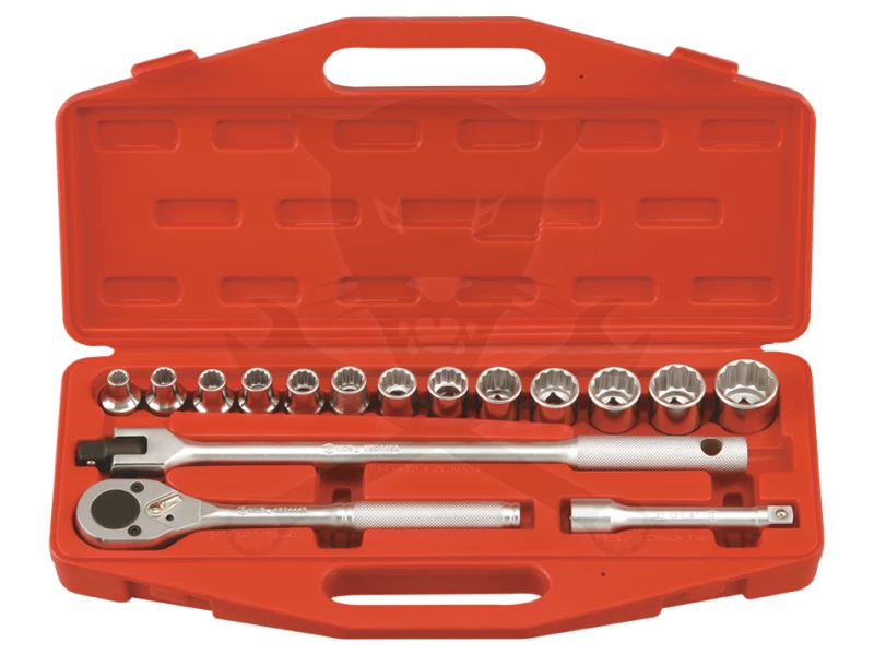 Dugókulcs készlet 1/2" 12 szögű COLOS rövid 16 db-os Genius