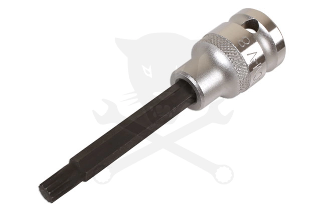 Rátűzőkulcs - crowa+bit 1/2" XZN - Spline M08 x 100 mm