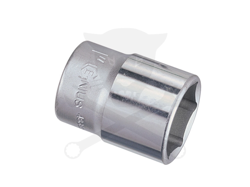 Dugókulcs - crowafej 3/8" 6 lap normál 22 mm Genius