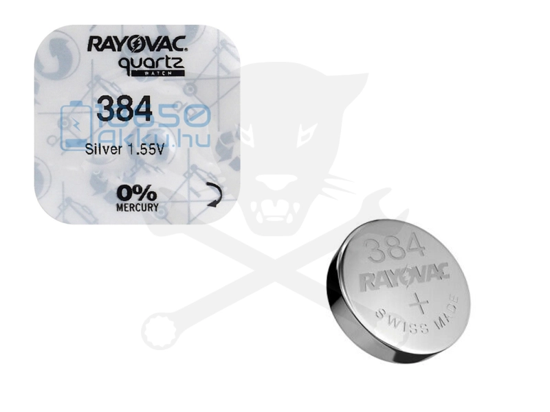 Elem 1.55V - SR736SW 392/384/SR41 gombelem - Zn/Ag2O Rayovac