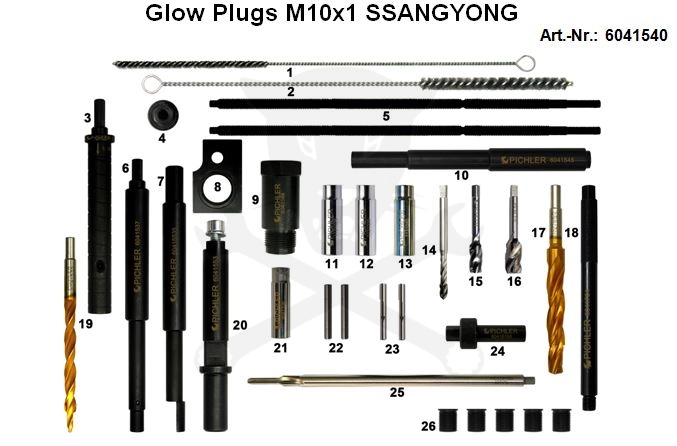 Pichler izzítógy./beletört/ kiszerelő készlet M10x1,0 - Ssang Yong