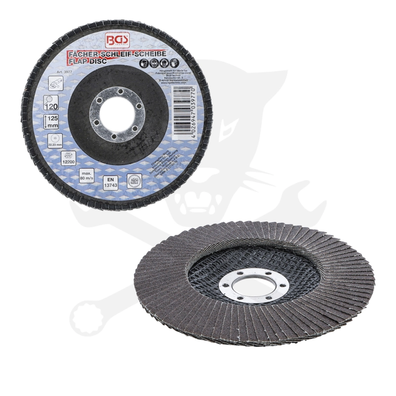 Lamellás csiszoló 125 mm P120 - BGS