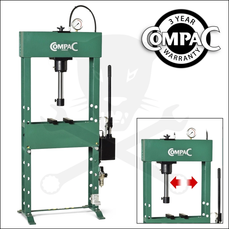 Prés 25 t hidro-pneumatilus kézi-karos - gyors dugattyú - Compac HP 25 G6