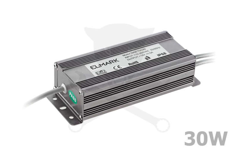 Tápegység LED szalaghoz, kültéri 12V - 030W - ELMARK