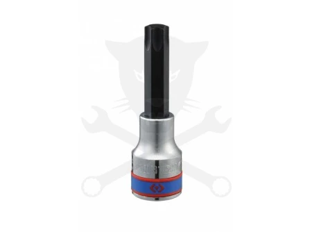Rátűzőkulcs - crowa+bit 1/2" torx T30 hosszított KingTony