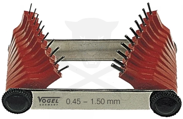 Fúvóka sablon, fúvóka ellenőrző, tisztító 20 részes 0,45-1,50 mm