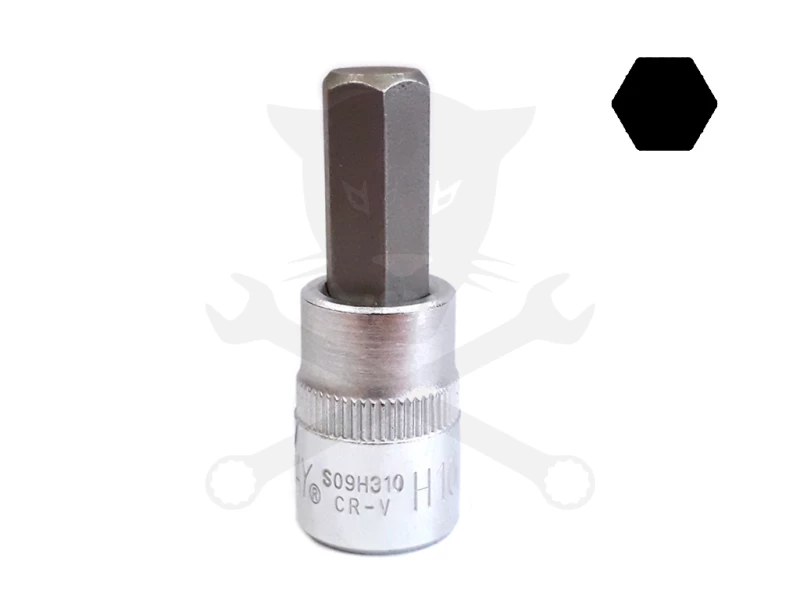 Rátűzőkulcs - crowa+bit 3/8" imbusz 10 mm