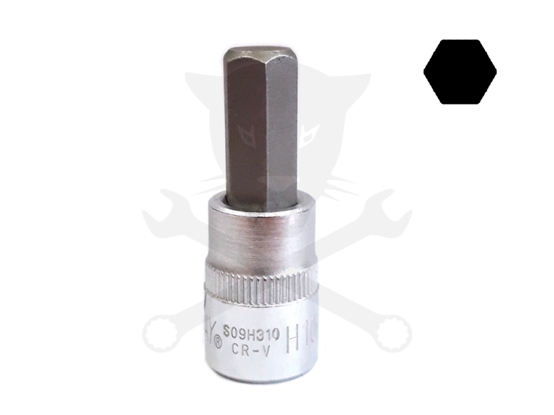 Rátűzőkulcs - crowa+bit 3/8" imbusz 10 mm