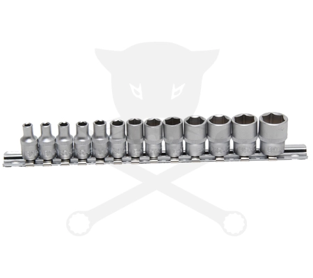 Dugókulcs - crowafej készlet 1/4" 6 l.n. metrikus 04-14 mm  NEM RENDELHETŐ