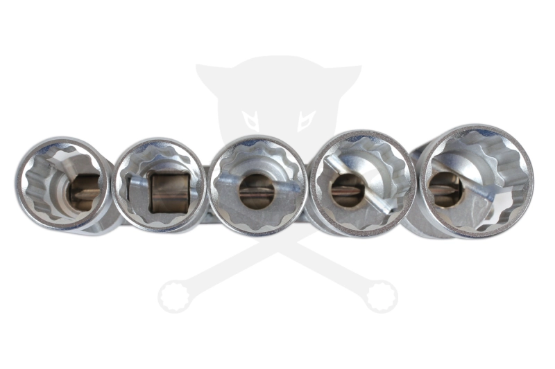 Lengéscsillapító spec. dugókulcs készlet 5 db-os 18-19-21-22-24 mm 1/2"