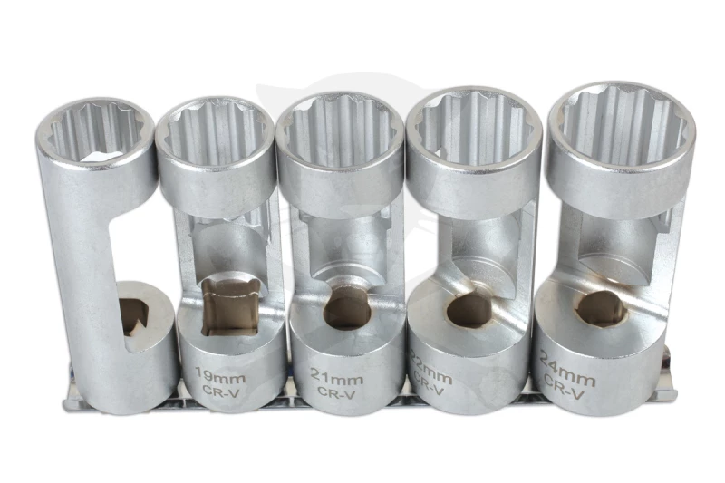 Lengéscsillapító spec. dugókulcs készlet 5 db-os 18-19-21-22-24 mm 1/2"