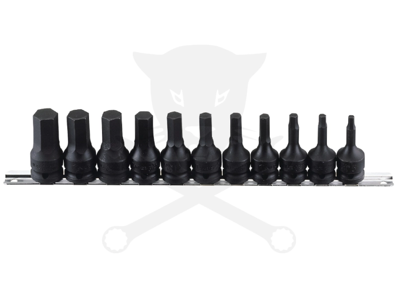 Légkulcs imbuszfej készlet 1/2" 5-19 mm 11 db-os Genius