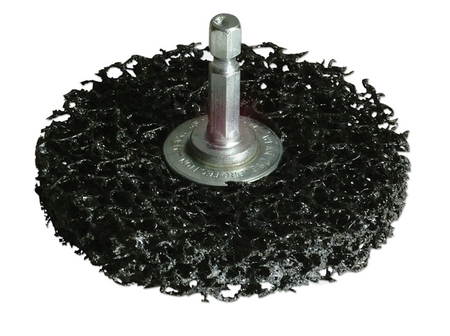 Tisztítókorong - négertárcsa 75mm + 1/4" hatlap meghajt.