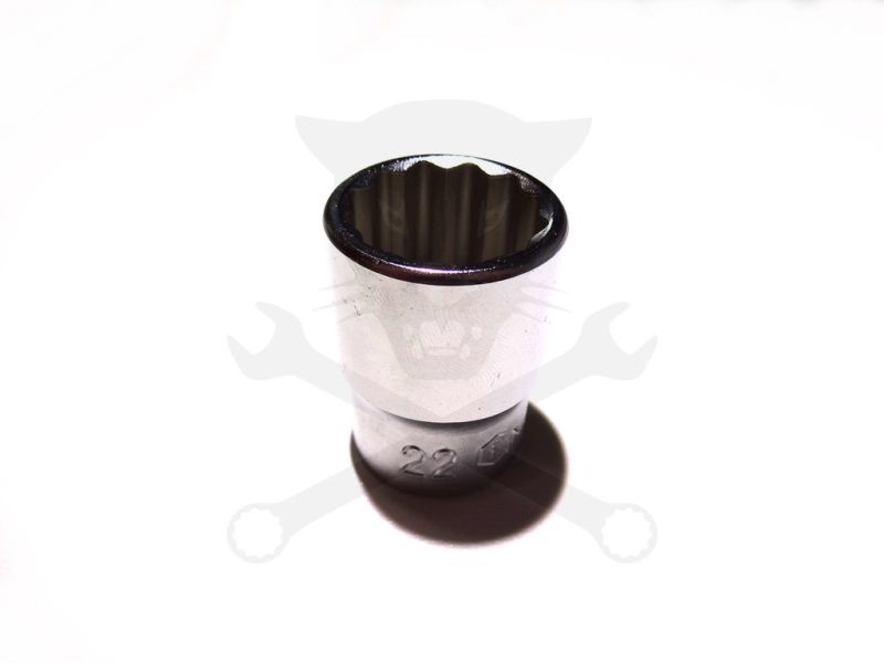 Dugókulcs - crowafej 1/2" 12 szög normál 22 mm Genius