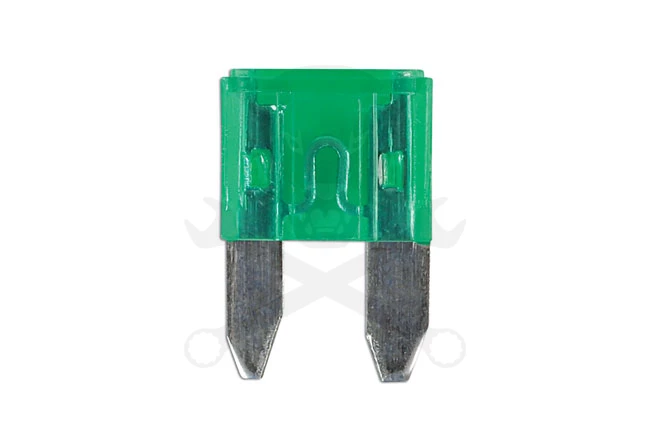 Biztosíték, MINI profilú - 30 Amperes  5 db -