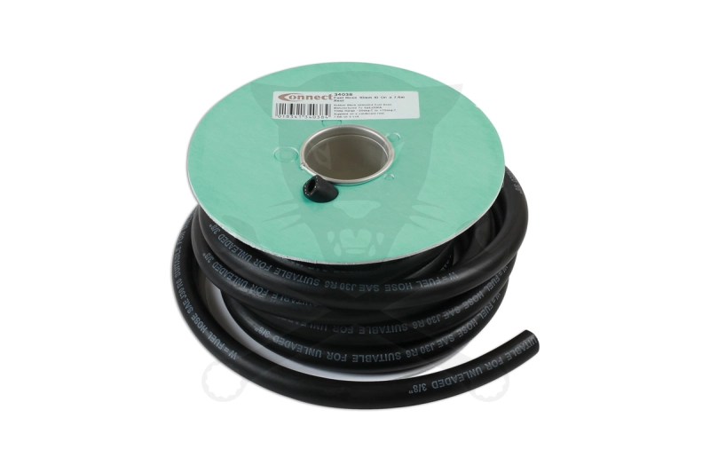 Üzemanyagtömlő 10 mm x 7.6 méter - fekete spec. gumicső
