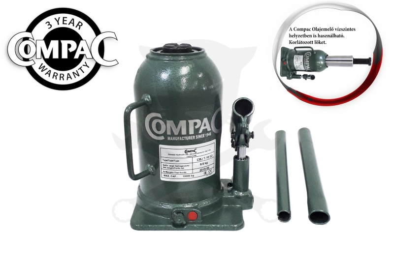 Olajemelő 10 tonnás kétlépcsős Compac