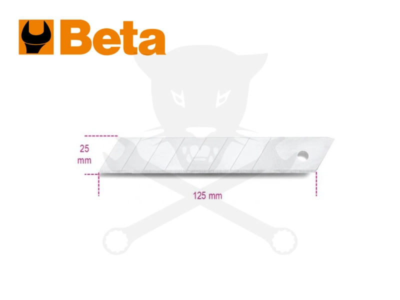 Penge BETA tördelhető 25 mm 10 db - dekor - ezüst - Beta