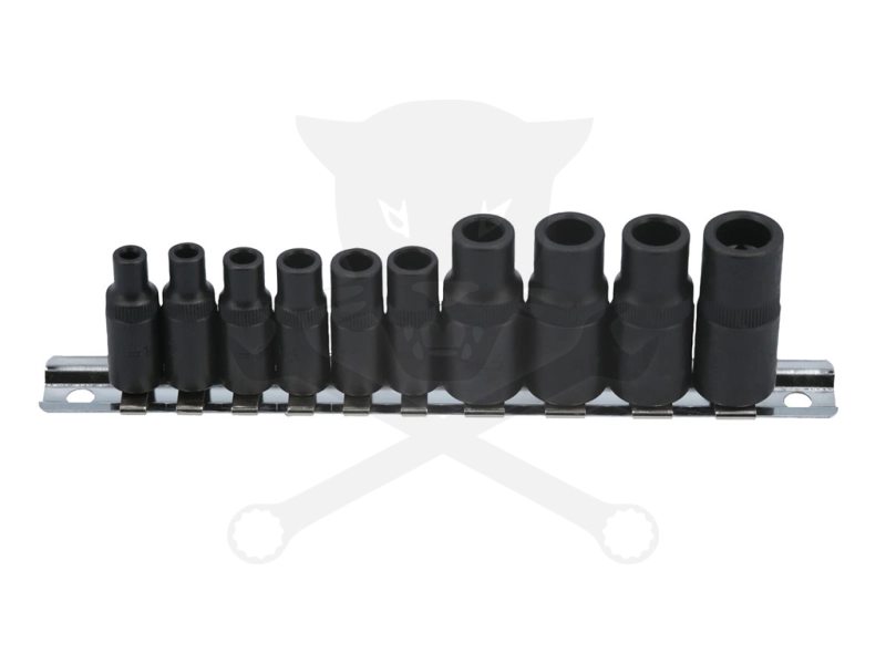 Adapter készlet menetfúrókhoz 10 db-os 4 lapú M1.5-M14 -mágneses-  Laser