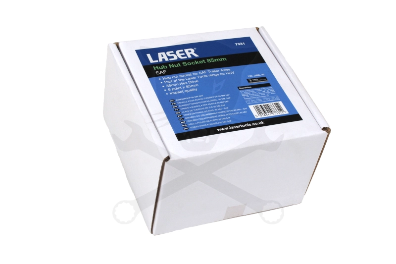 Légkulcsfej spec. 6 lapú  85 mm SAF Trailer kerékagy kulcs