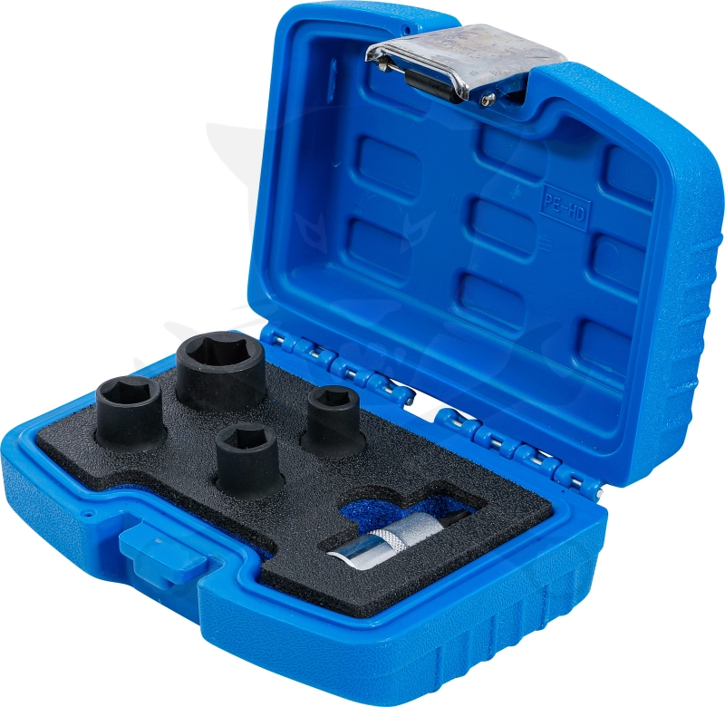 Fékjavító dugókulcs készlet 5 lapú - ötszögű 1/2" 5 db-os BGS