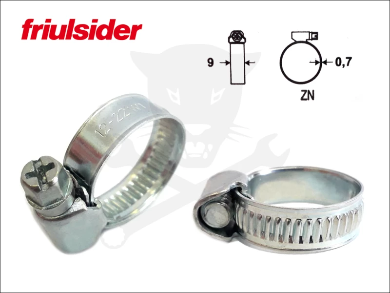 Bilincs Friulsider 12-22 mm - 9 mm W1 FM - Clampex -