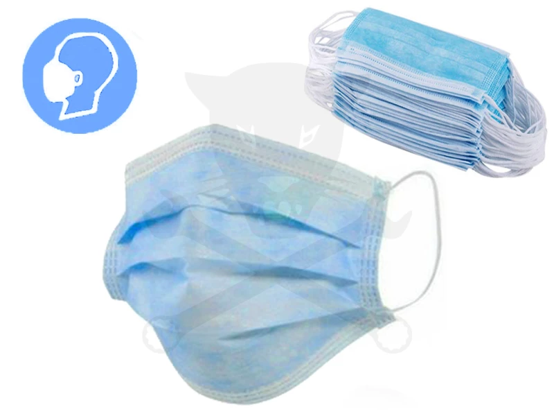 Arcmaszk - EÜ - orvosi szájmaszk  3 rétegű - orrmerevítővel -1 db- RAKTÁRON !!!