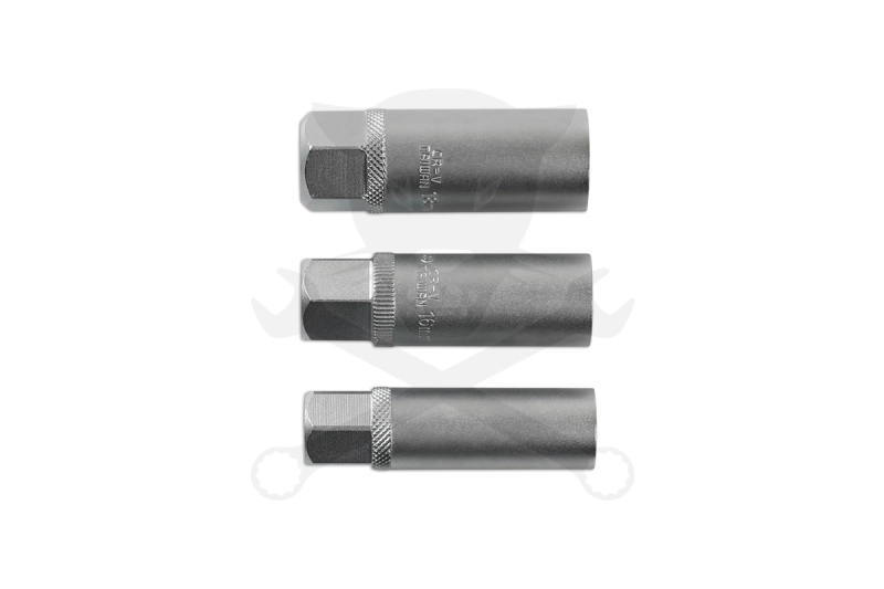 Gyertyakulcs készlet 14-16-18 mm Vékonyfalú 3/8"
