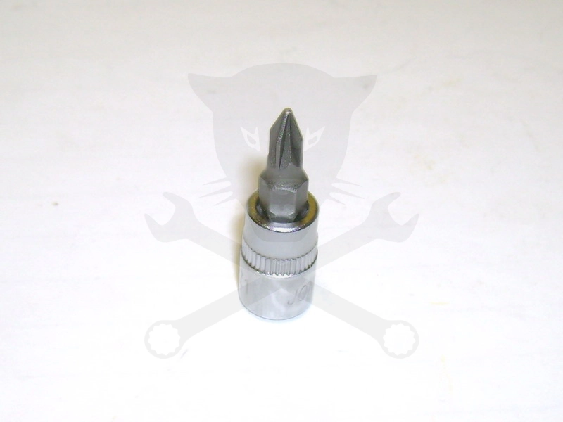 Rátűzőkulcs - crowa+bit 1/4" kereszt PZ1
