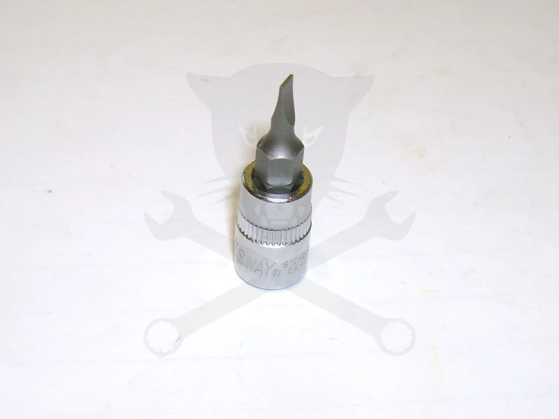 Rátűzőkulcs - crowa+bit 1/4" lapos 3,5 mm