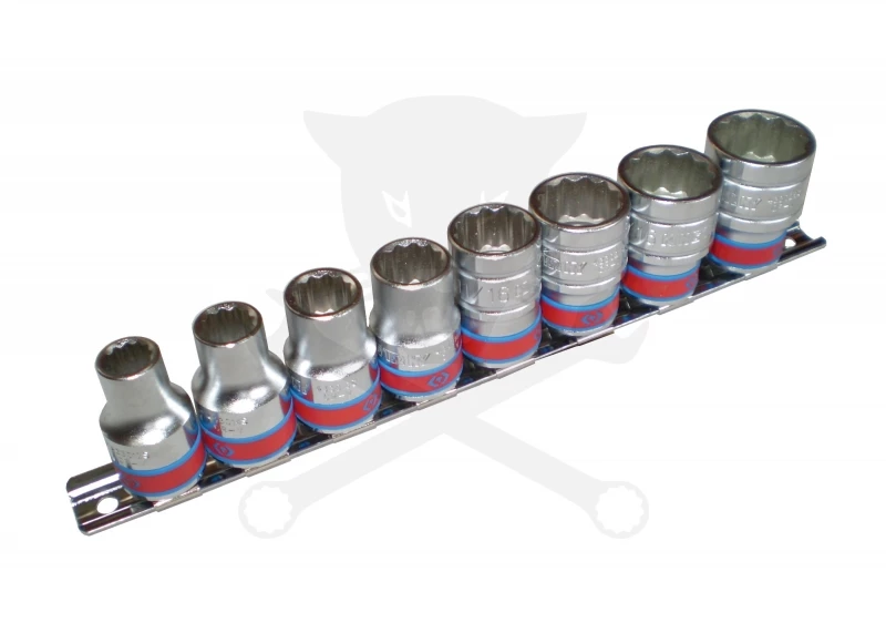 Dugókulcs - crowafej készlet 1/2" 12 szögű COLOS 8 db-os 3/8"-tól 7/8"-ig