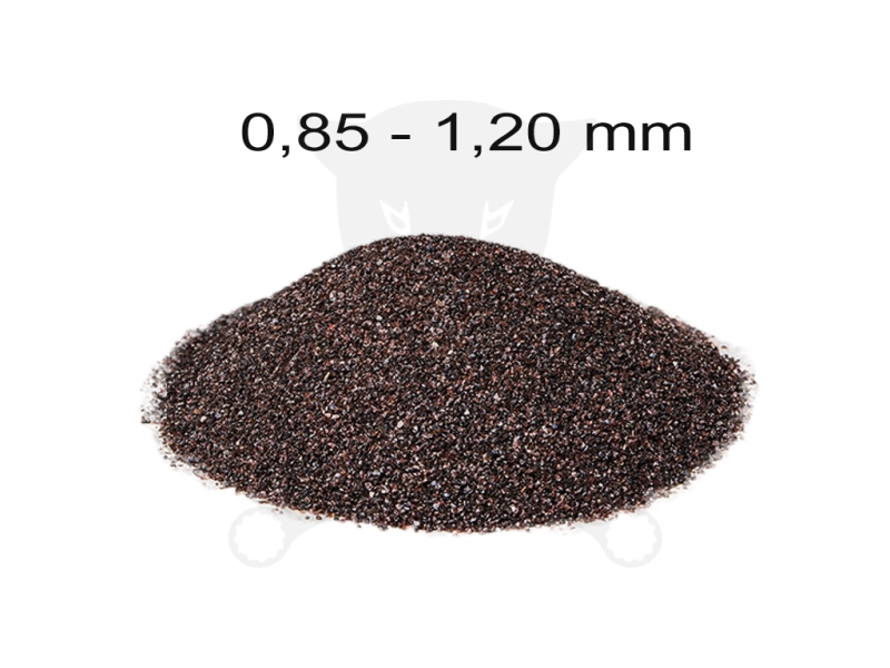 Szóróanyag normálkorund barna NK20 = 0,85 - 1,20 mm -25 kg