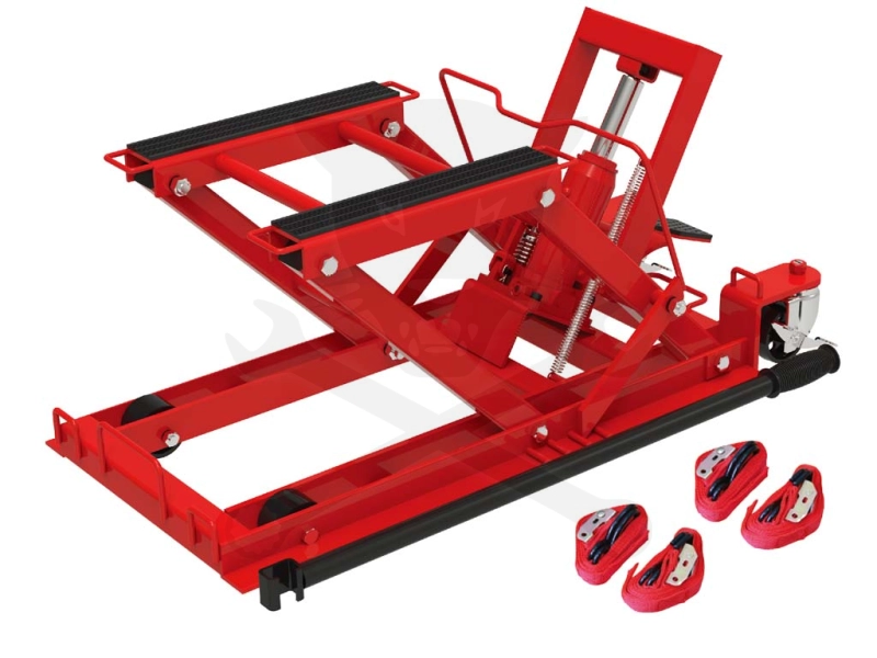 Motorkerékpár és quad szerelő/emelő állvány 400 kg hidraulikus