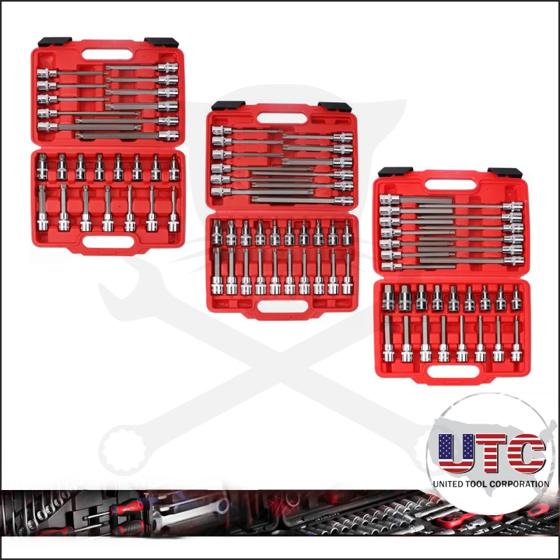 Rátűzőkulcs - crowa+bit készlet 1/2" hex-torx-XZN 88r.