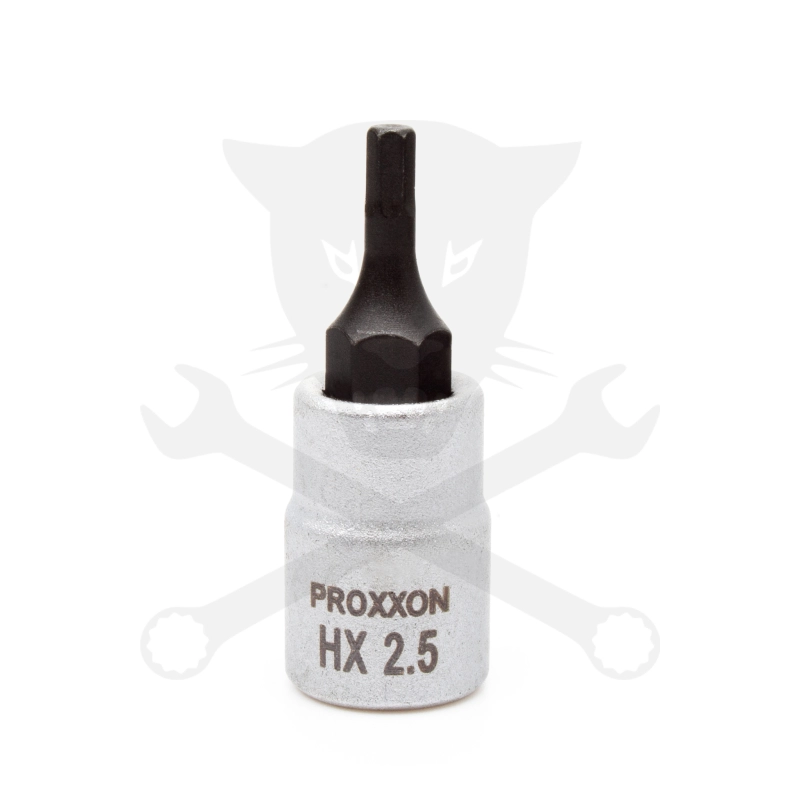 Rátűzőkulcs - crowa+bit 1/4" Imbusz HX2.5 Proxxon