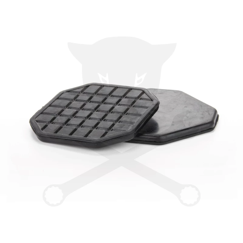 Gumipogácsa krokodil emelőhöz fekete  92x8 mm / 8 lapú T83508-hoz