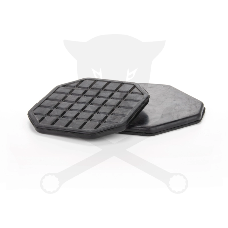 Gumipogácsa krokodil emelőhöz fekete  92x8 mm / 8 lapú T83508-hoz