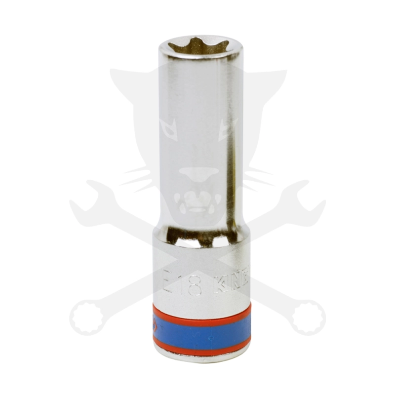 Dugókulcs - crowafej 1/2" belső torx hosszított E18 KingTony