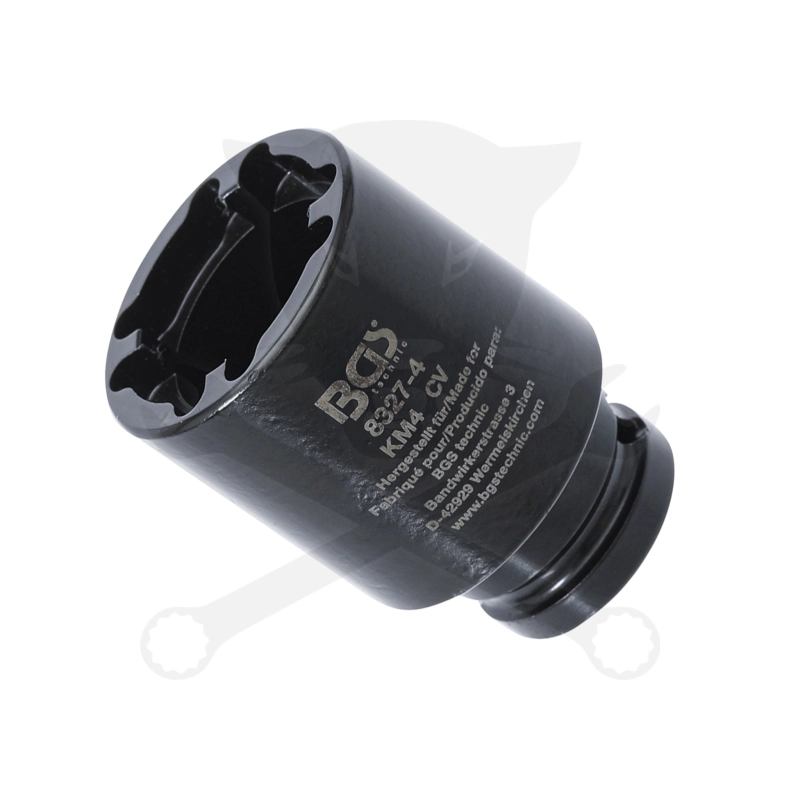 Dugókulcs, belső körmös - hornyos anyához  KM4 - 33,2 / 28,5 mm - BGS