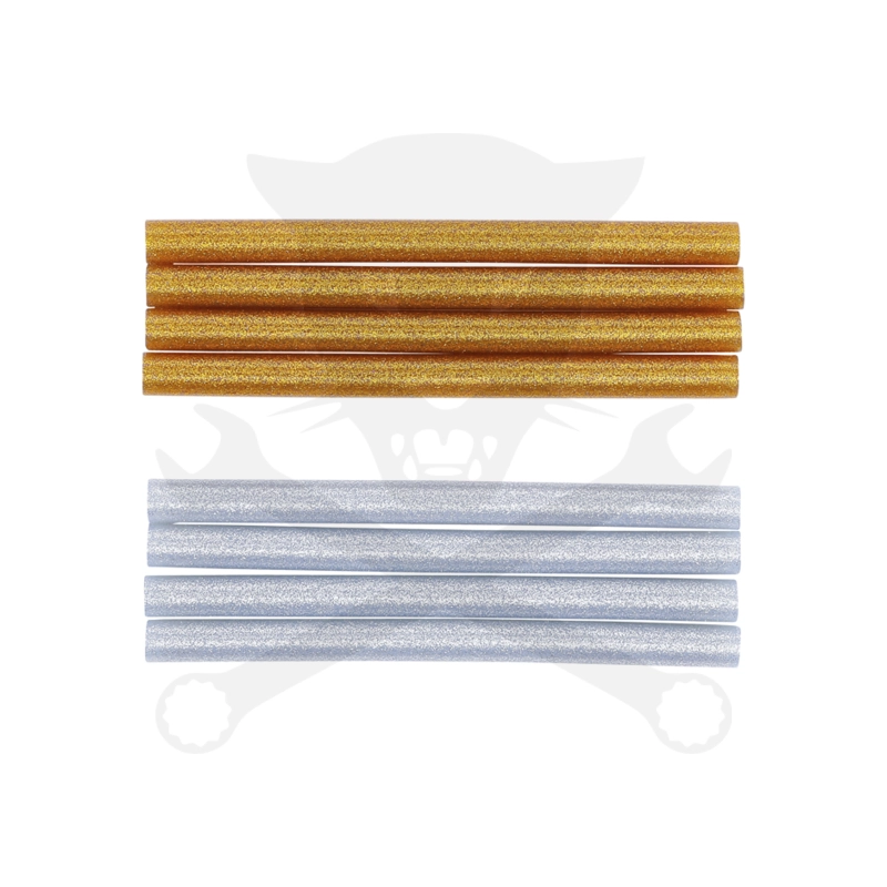 Ragasztórúd (ragasztópatron) 11 mm x 150 mm  8 db-os CSILLÁMOS -BGS