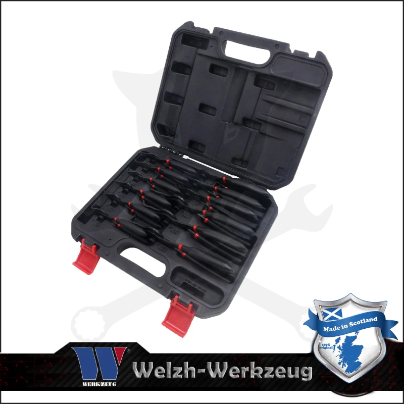 Fogó seeger készlet 1.0-2.3 mm 0-45°-90°-os 12 db-os Welzh