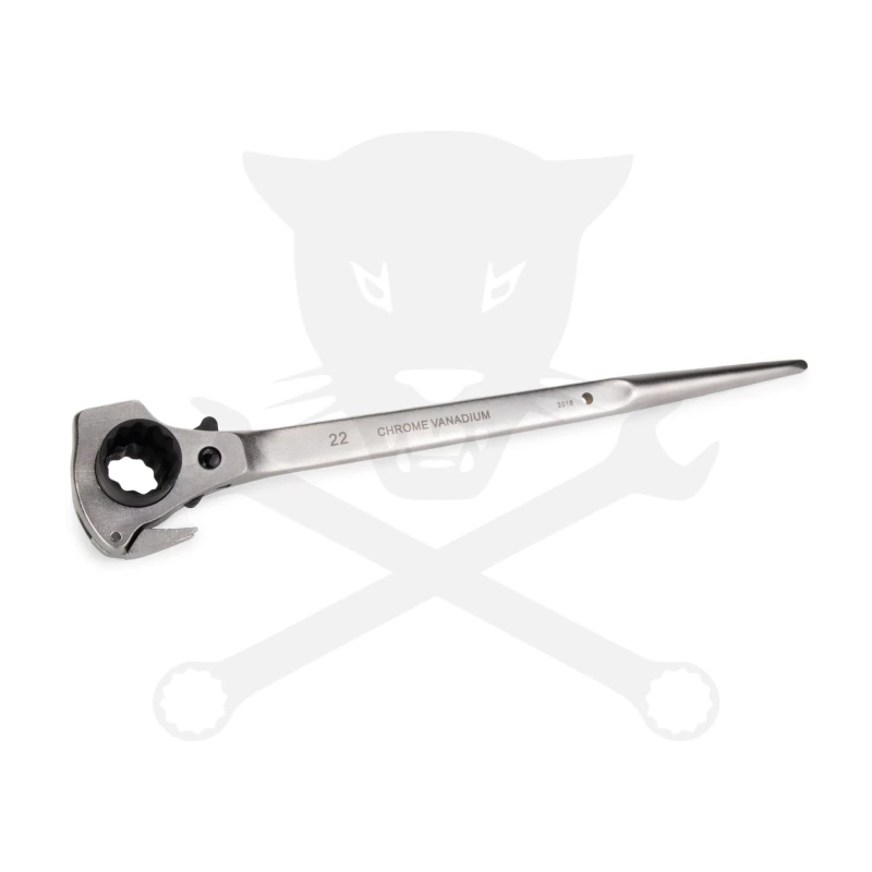 Crowa racsnis kulcs kettős 19x22 mm - Laser