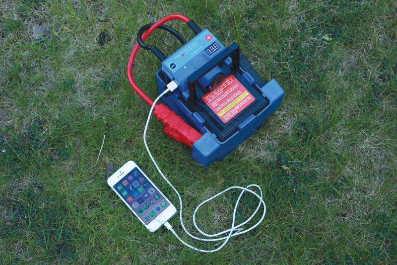 Akkumulátor bikázó-indító (starter) 12 V  -1200A -14Ah -Laser Tools