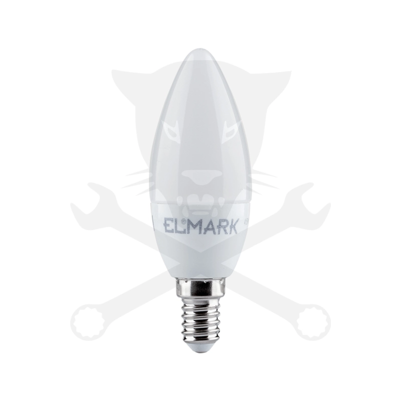 Izzó LED gyertya 8 W hideg fehér, matt 100/37 mm E14 ELMARK