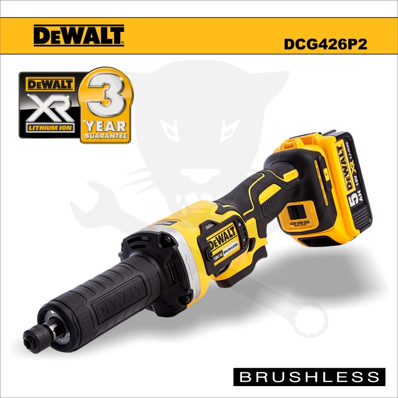 Egyenescsiszoló, akkus 18V 5Ah 760W - DeWalt