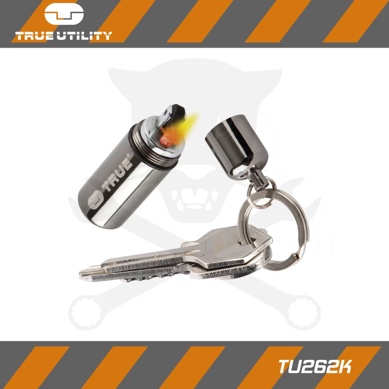 Öngyújtó, kis méretű vízálló, "töltény méretű" Firestash Utility- True