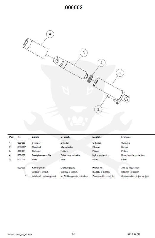 Emelő padló 1.4T krokodil - magasemelésű: 77 - 715 mm - Compac G2