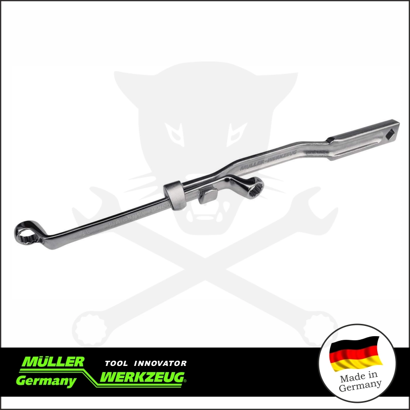 Csillag-villáskulcs HOSSZABBÍTÓ-SZÁR 1/2" - 340 mm - MÜLLER