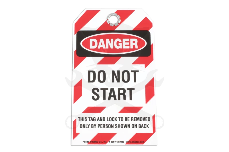 Biztonsági címke - ANGOL feliratos - Do Not Start