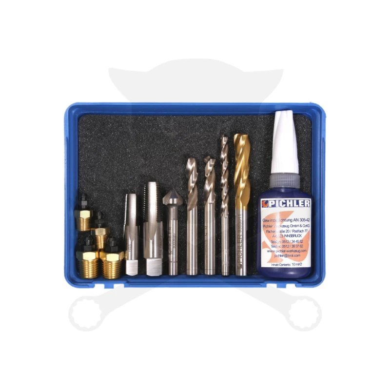 Pichler fékmunkahenger légtelenítő csavar javító készlet 1/4" és 1,8" NPT